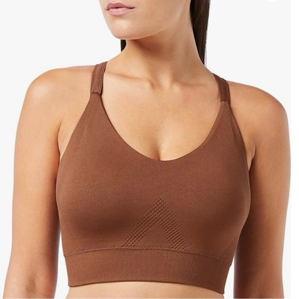 Core 10 Women's  Sports Bra Chocolate Brown Medium
